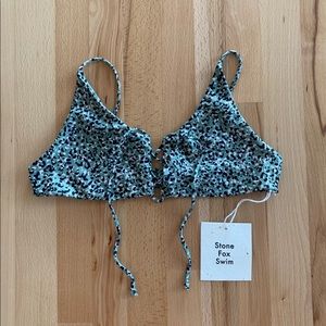 Stone Fox Swim Josie Top Matcha Medium NWT